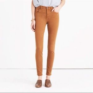 NWT Madewell 9” High Rise Khaki Skinny Pants 26